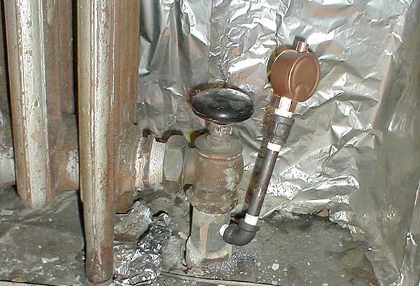 Riser Vent Installed Just Below a Hand-Valve